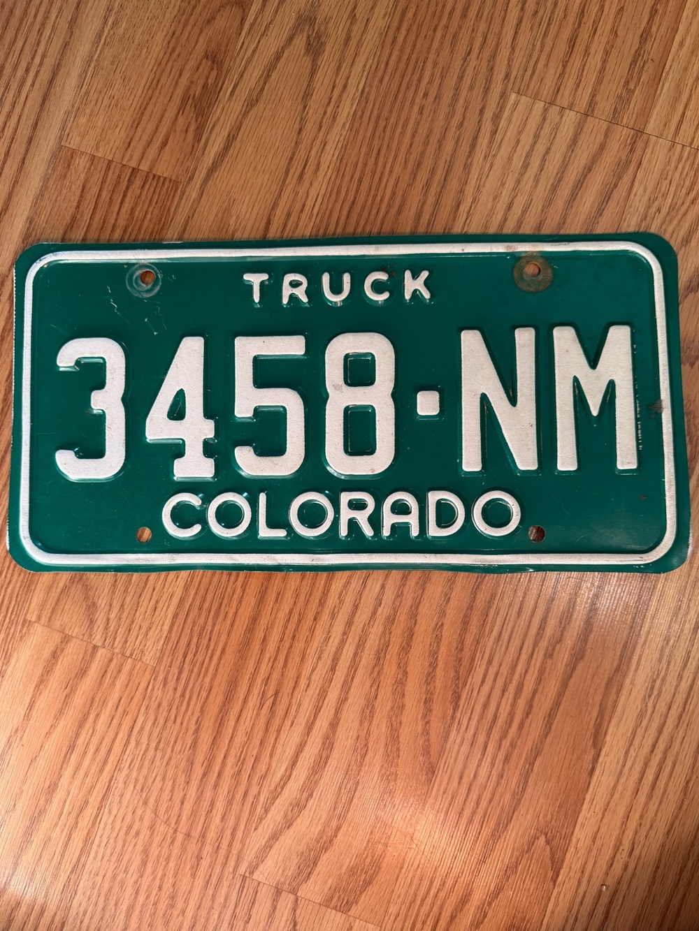 Vintage Green Colorado Truck License Plate Wall Accent,Decorative Metal Sign
